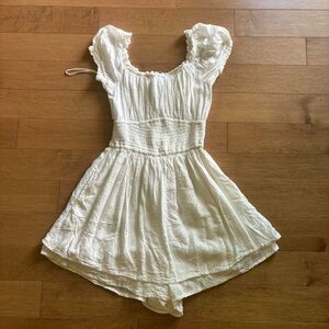 White Romper Dress